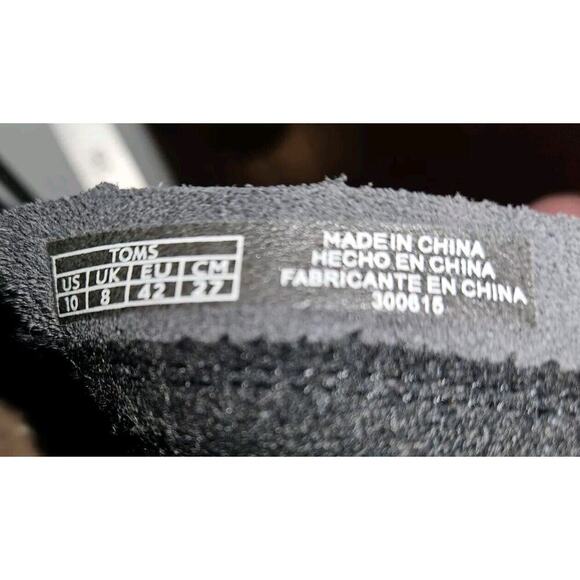 NEW! TOMS Desert Wedge High Grey Suede Women's Size 10 Ankle Boots Zipper Side - Picture 10 of 14